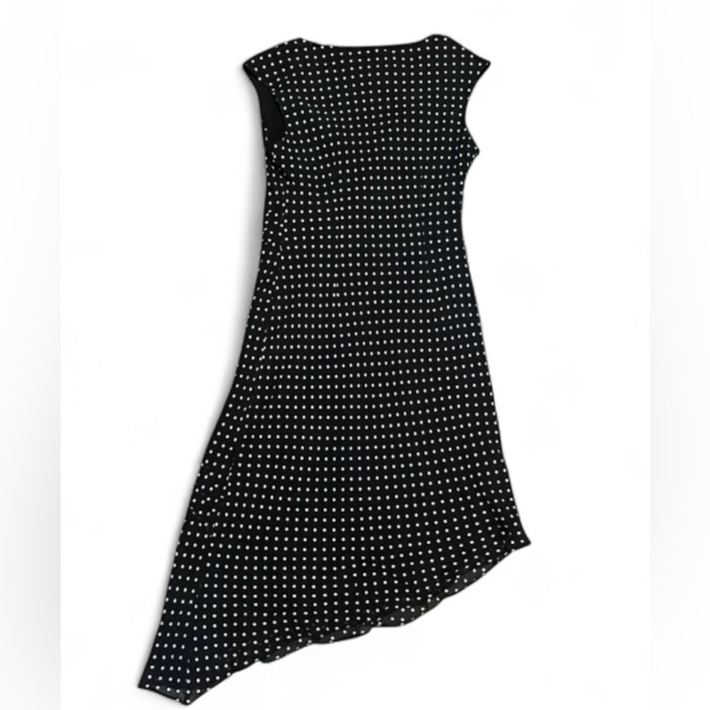 Adrianna‎ Papell Black Silk Vintage Cocktail Women's Dress Size 8 - Picture 3 of 11